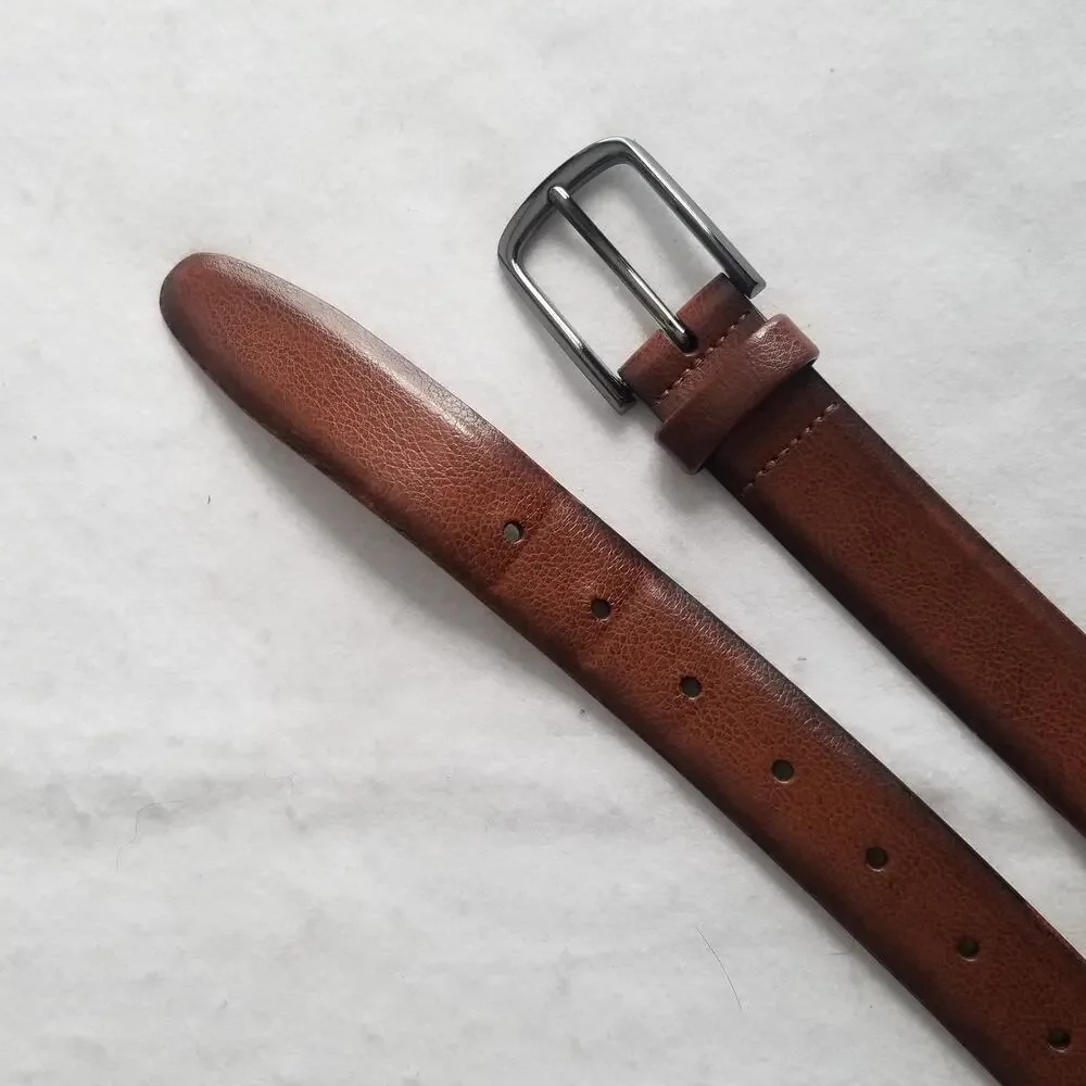 Perry Ellis Portfolio Leather Belt, Genuine Leather, Size 46/115